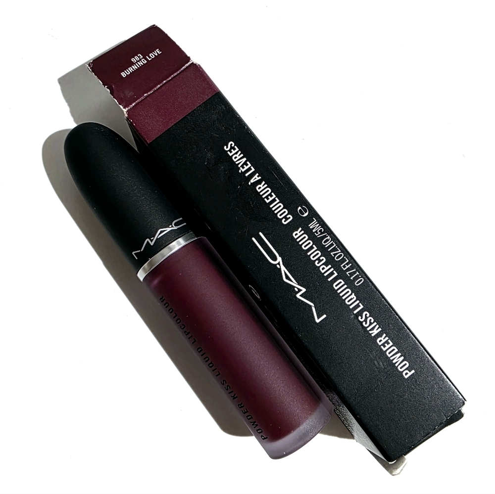 Mac Powder Kiss Liquid Lipcolour #983 Burning Love New